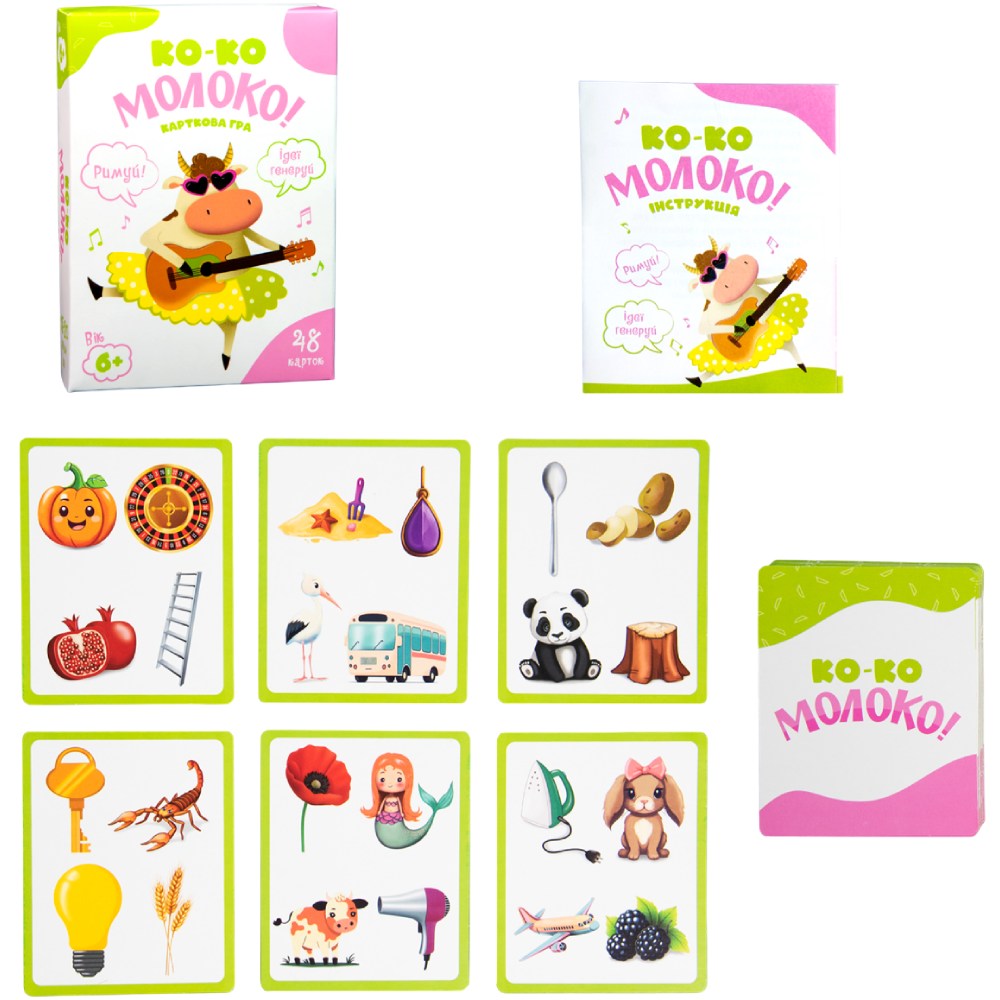 Настольная игра STRATEG Ко-ко Молоко укр. (30386) Для кого универсально