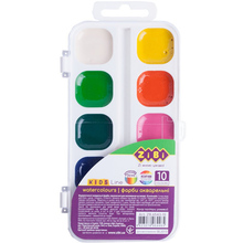 Акварельні фарби ZIBI KIDS Line 10 кольорів White (ZB.6543-10), 10