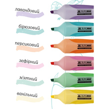 Маркер BUROMAX Pastel 6 шт (BM.8905-96)