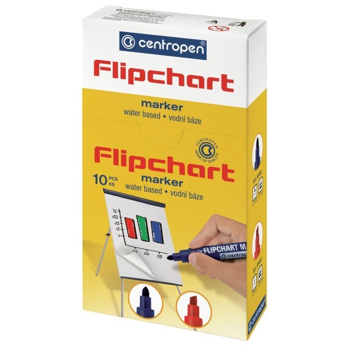 Маркер CENTROPEN Flipchart 1-4.6 мм Black (8560/01) Для кого универсально