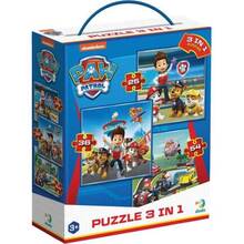 Набір пазлів Dodo Paw Patrol 3 в 1 Готові до роботи (200579)