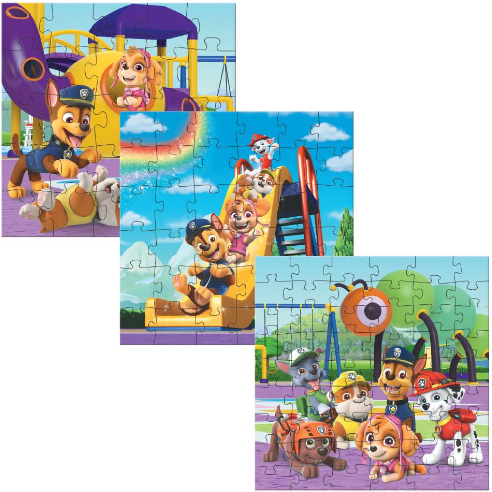 Набір пазлів Dodo Paw Patrol 3 в 1 Ігровий майданчик (200578) Предмет вивчення логіка