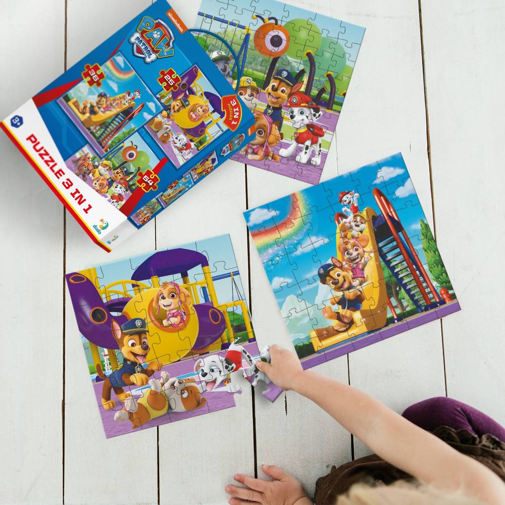 Зовнішній вигляд Набір пазлів Dodo Paw Patrol 3 в 1 Ігровий майданчик (200578)