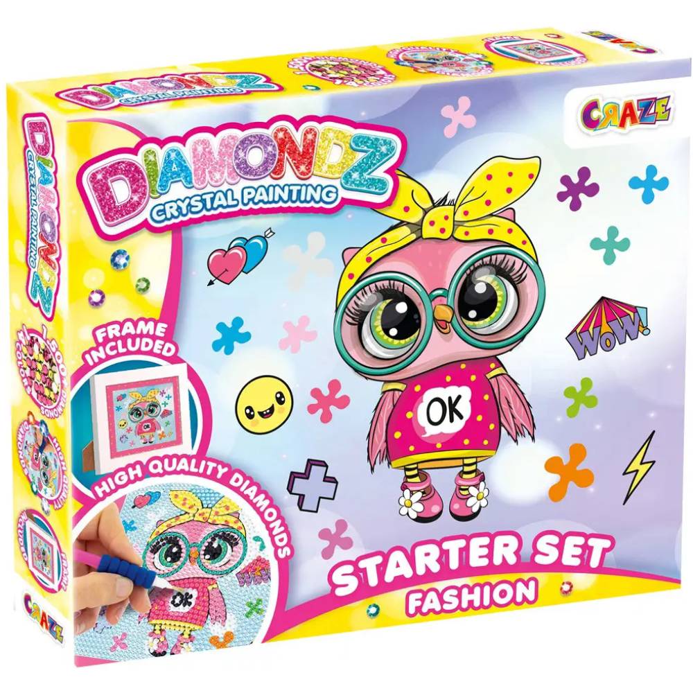 Мозаика Craze Diamondz Сова со стразами (47385) Мозаика Craze Diamondz Сова со стразами (47385)