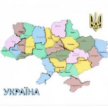 Набір для творчості Rosa Talent Мапа України 3D пастельні кольори (4823098532545)
