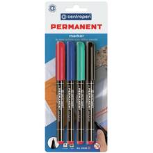 Набор маркеров CENTROPEN Permanent 4 шт (2846/4/BL)