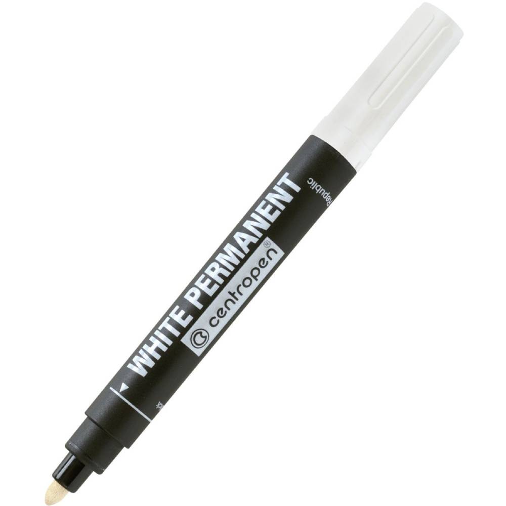Маркер CENTROPEN Permanent 2.5мм White (8586/11) Маркер CENTROPEN Permanent 2.5мм White (8586/11)
