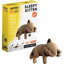 Картонний 3D пазл CARTONIC 3D Puzzle SLEEPY KITTEN (CARTMNSLEEP)