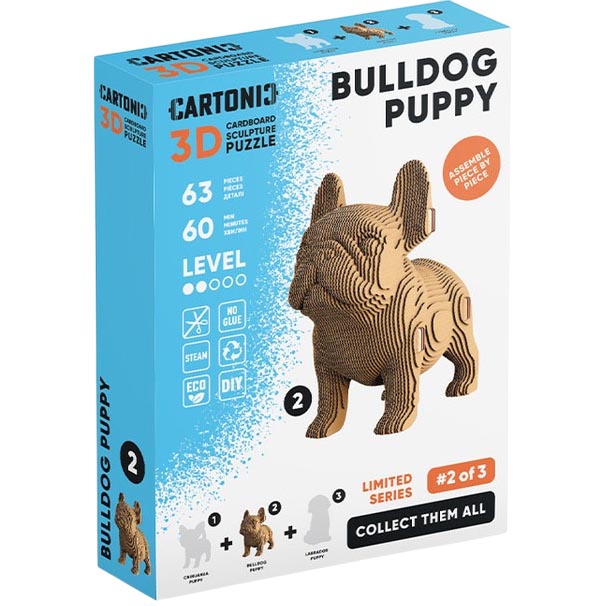 Заказать Картонный 3D пазл CARTONIC 3D Puzzle BULLDOG PUPPY (CARTMNBULL)