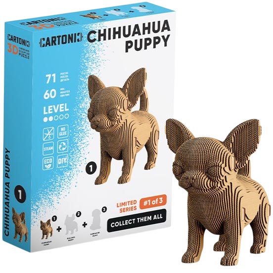 Покупка Картонный 3D пазл CARTONIC 3D Puzzle CHIHUAHUA PUPPY (CARTMNCHIHU)