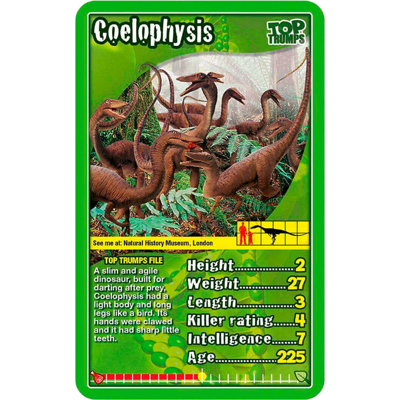 Настільна гра WINNING MOVES Top Trumps: Dinosaurs Winning Moves (WM01572-EN1-6) Вік від 6 років