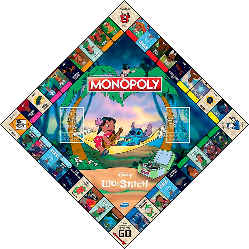 Настольная игра WINNING MOVES Monopoly UK: Disney Lilo and Stitch (WM02869-EN1-6) Возраст от 8 лет 