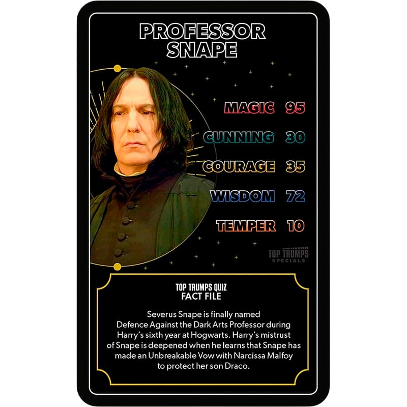Настольная игра WINNING MOVES Top Trumps: Harry Potter Quiz - Heroes of Hogwarts (Гаррі Поттер) Материал картон