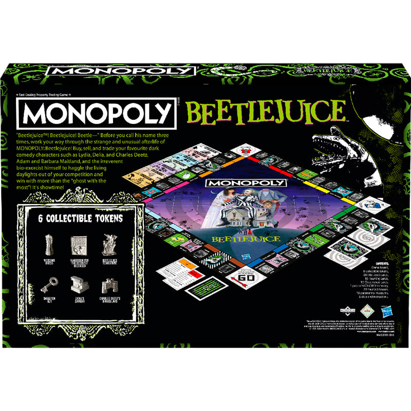 Настольная игра WINNING MOVES Monopoly UK: Beetlejuice (WM03321-EN1-6) Возраст от 8 лет 