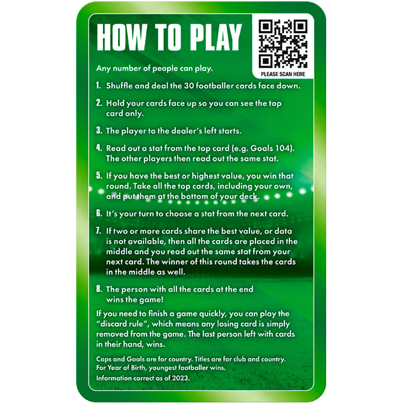 Покупка Настольная игра WINNING MOVES Top Trumps UK: World Football Stars Green (WM04533-EN1-6)