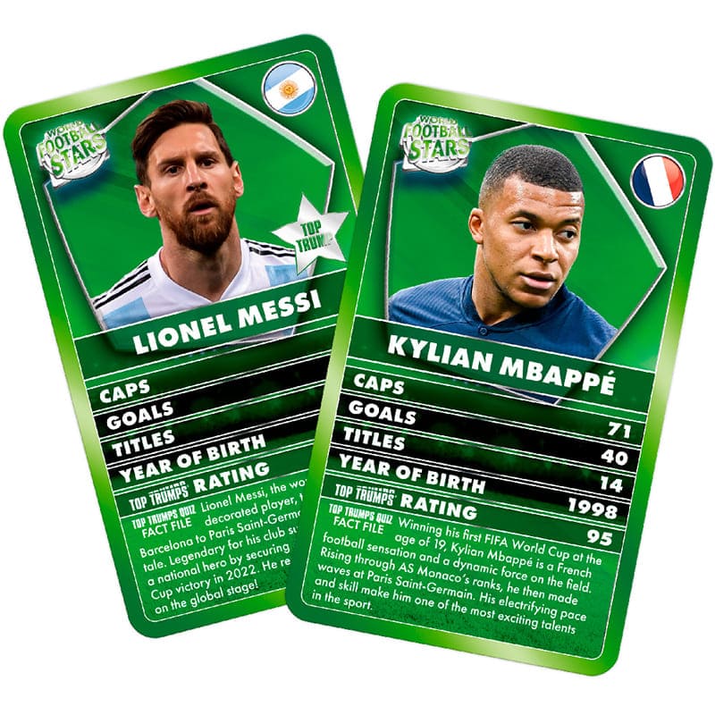 Настольная игра WINNING MOVES Top Trumps UK: World Football Stars Green (WM04533-EN1-6) Возраст от 6 лет 