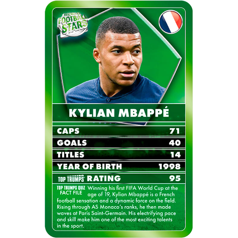 Настольная игра WINNING MOVES Top Trumps UK: World Football Stars Green (WM04533-EN1-6) Материал картон