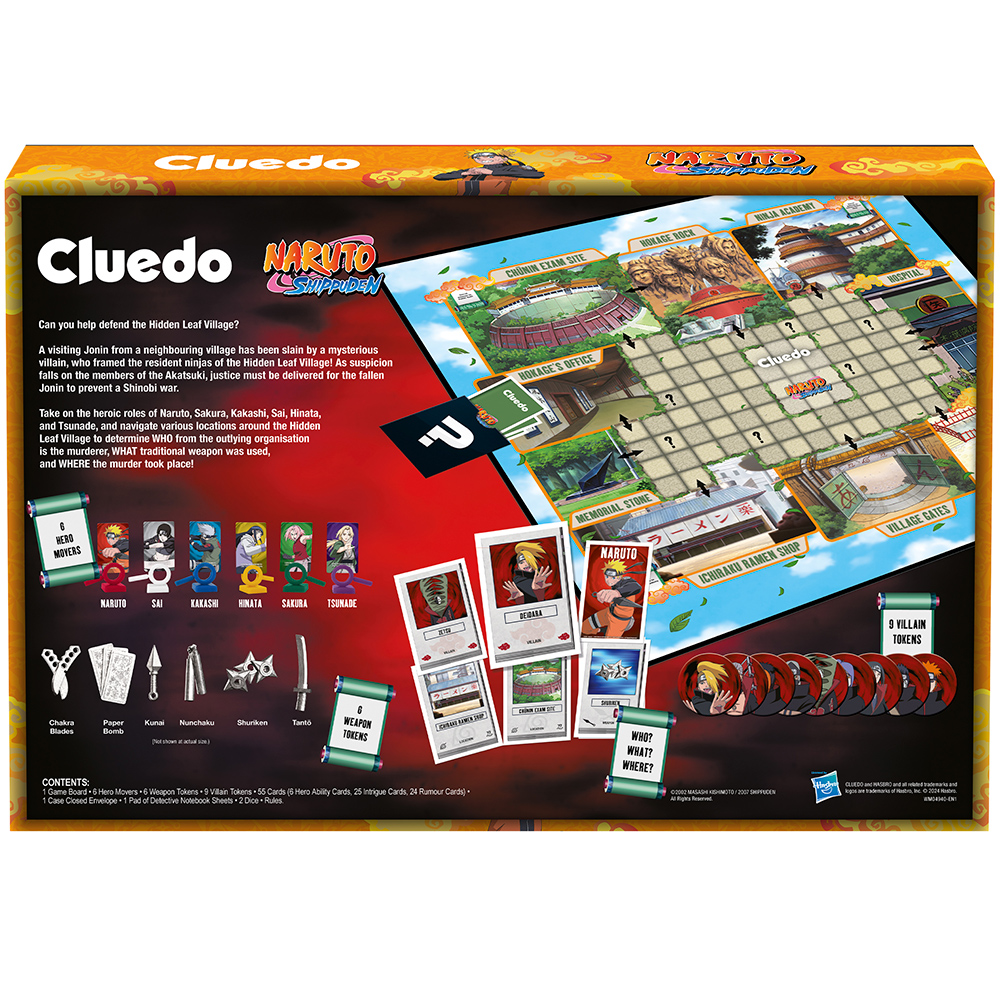 Фото Настольная игра WINNING MOVES NARUTO SHIPPUDEN - Cluedo UK Наруто (WM04940-EN1-6)
