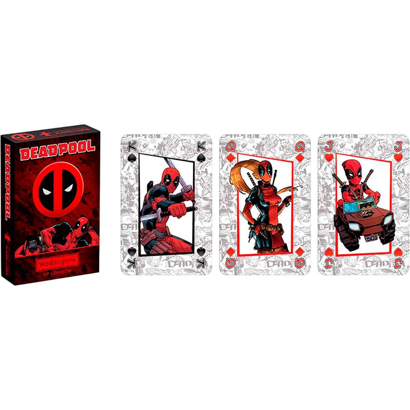 Игральные карты WINNING MOVES MARVEL Waddingtons No.1 - Deadpool (WM04686-EN1-12) Возраст от 14 лет 