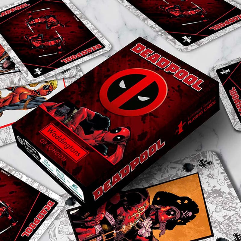 Игральные карты WINNING MOVES MARVEL Waddingtons No.1 - Deadpool (WM04686-EN1-12) Материал картон