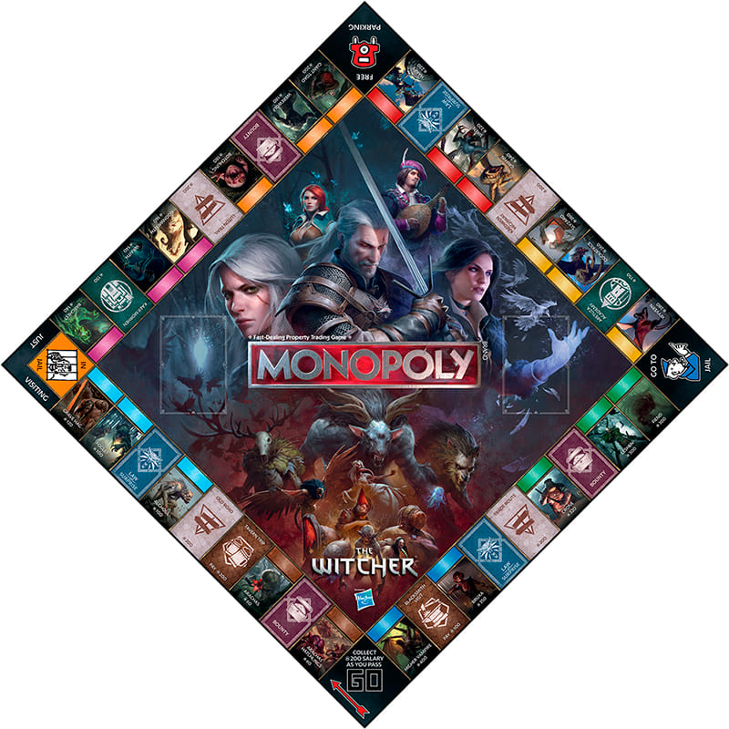 Настольная игра WINNING MOVES Monopoly UK: Witcher (WM04623-EN1-6) Материал картон