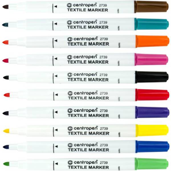 Набір маркерів CENTROPEN Textile 1.8мм 10 шт (2739.10) Для кого універсально