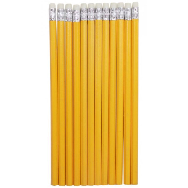 Карандаш H-TONE НВ графитный 12 шт. Yellow (PENCIL-HT-JJ30105B) Для кого универсально