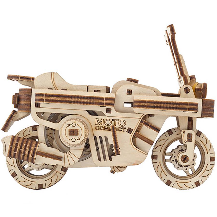 3D пазл UKRAINIAN GEARS МОТО Складаний скутер 192 ел (4820184121362) Пазли тривимірний
