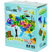 Пазл PUZZLEOK Мапа України на магніті (PuzA4-22926)
