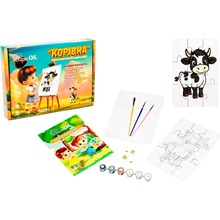 Пазл-розмальовка PUZZLEOK Корівка 9 ел (Puz-22936)