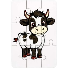 Пазл-розмальовка PUZZLEOK Корівка 9 ел (Puz-22936)