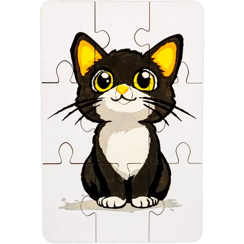 Пазл-розмальовка PUZZLEOK Котик 9 ел (Puz-22938) Пазл-розмальовка PUZZLEOK Котик 9 ел (Puz-22938)