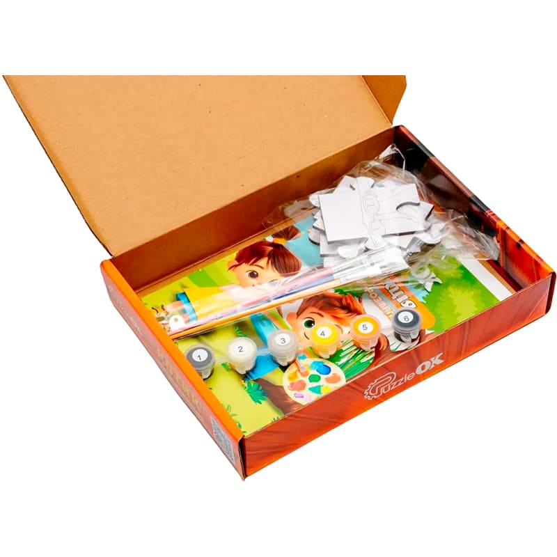Пазл-розмальовка PUZZLEOK Котик 9 ел (Puz-22938) Предмет вивчення логіка
