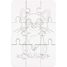 Пазл-розмальовка PUZZLEOK Котик 9 ел (Puz-22938)