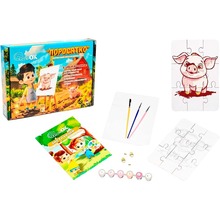 Пазл-розмальовка PUZZLEOK Порося 9 ел (Puz-22939)