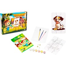 Пазл-розмальовка PUZZLEOK Собачка 9 ел (Puz-22940)