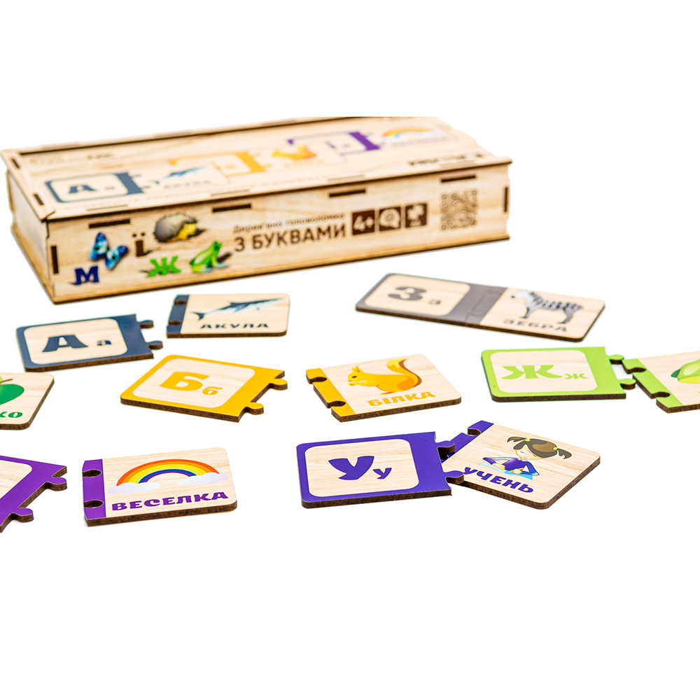 Головоломка PUZZLEOK з літерами 66 ел (Puz-22335) Предмет вивчення зоологія 