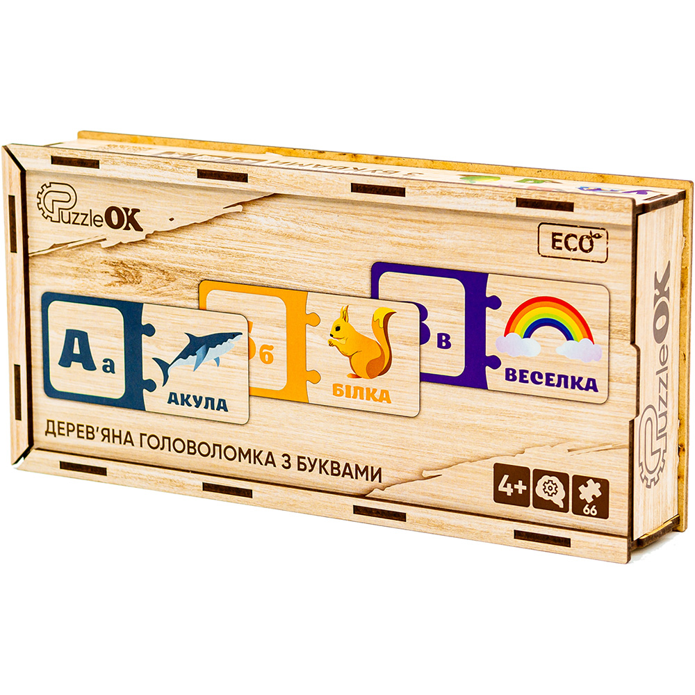 Зовнішній вигляд Головоломка PUZZLEOK з літерами 66 ел (Puz-22335)