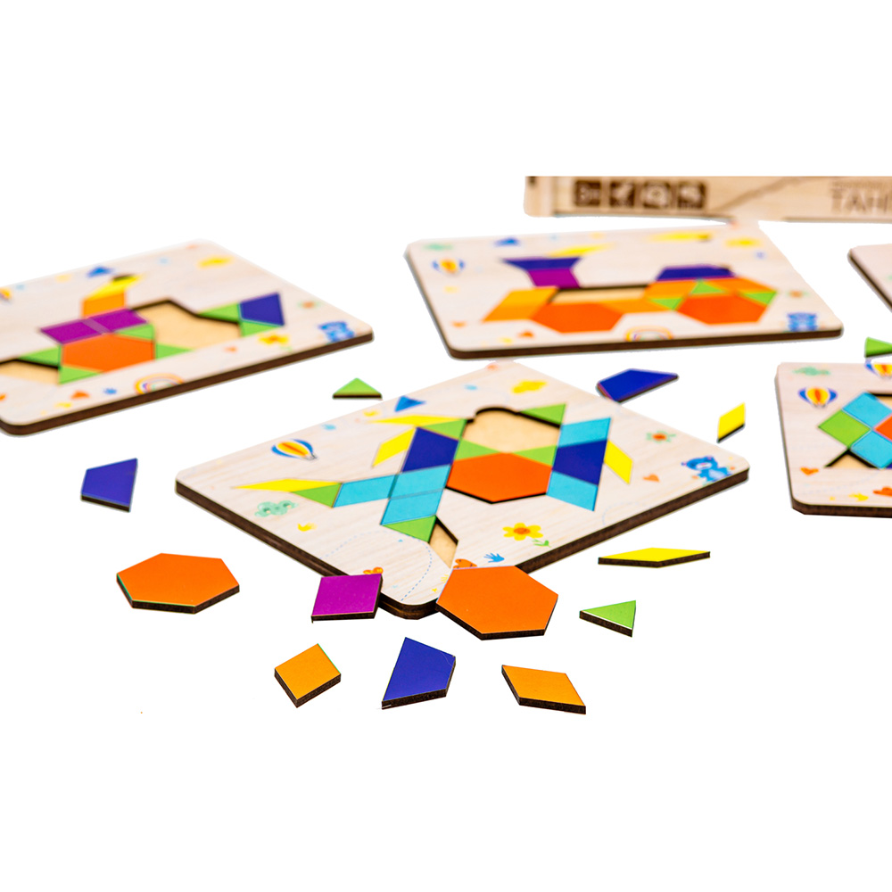 Дерев'яна головоломка PUZZLEOK Танграм (Puz-33654) Тематика пазла інше
