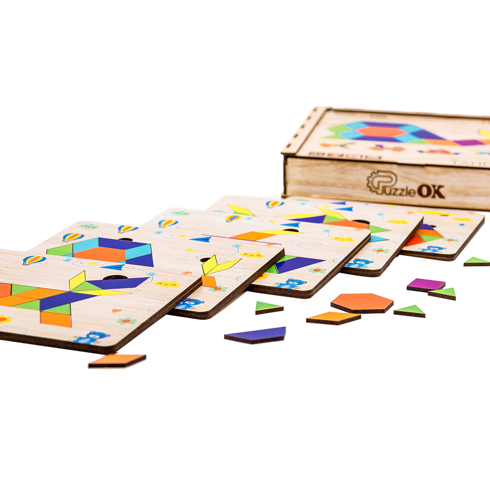 Зовнішній вигляд Дерев'яна головоломка PUZZLEOK Танграм (Puz-33654)