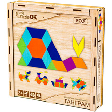 Дерев'яна головоломка PUZZLEOK Танграм (Puz-33654)