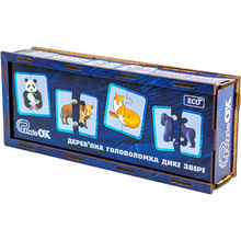 Головоломка пазл PUZZLEOK Дикі звірі 40 ел (Puz-44657)