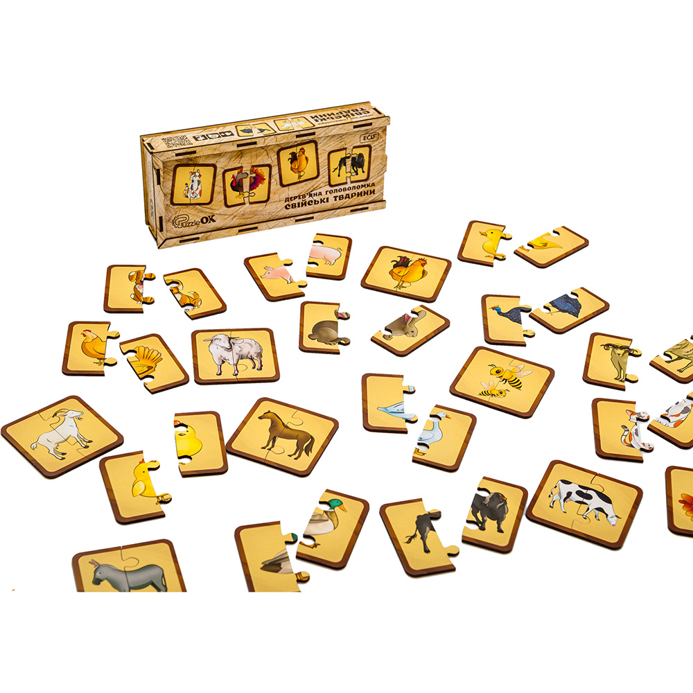 Головоломка пазл PUZZLEOK Домашні тварини (Puz-37351) Пазли класичний