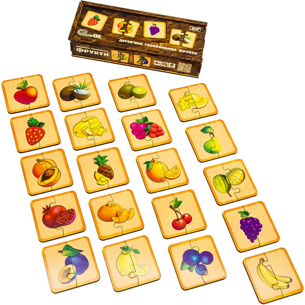 Головоломка пазл PUZZLEOK Фрукты (Puz-36359) Предмет изучения окружающий мир