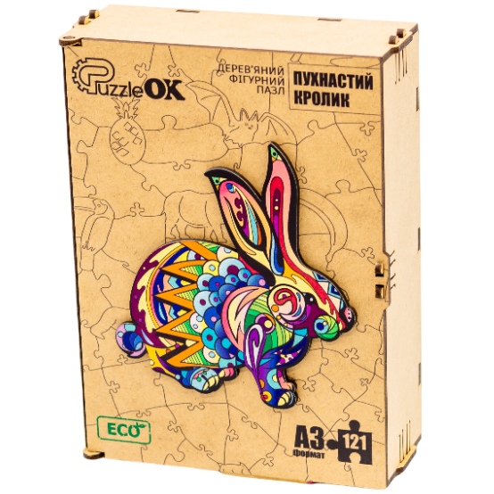 Пазл PUZZLEOK Пушистый кролик A3 (PuzA3-03131)