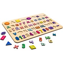 Cортер-розвиваюча дошка PUZZLEOK Азбука, Цифри, Фігури (Арт-15471)