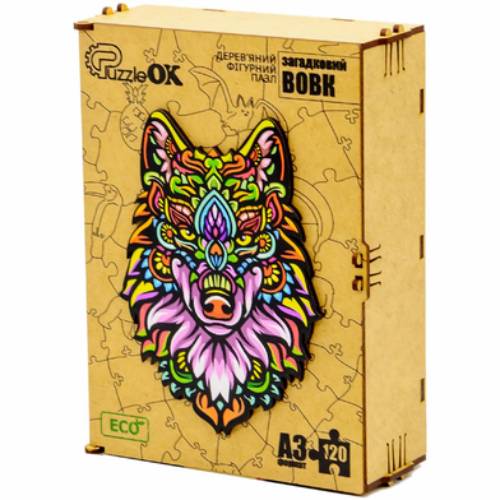 Пазл PUZZLEOK Загадковий Вовк 120 деталей (PuzA3-03102) Пазл PUZZLEOK Загадковий Вовк 120 деталей (PuzA3-03102)