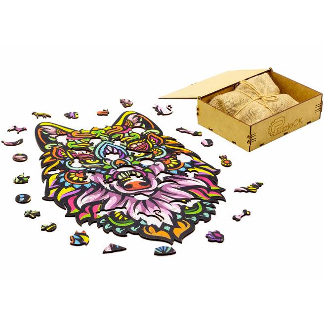 Пазл PUZZLEOK Загадковий Вовк 120 деталей (PuzA3-03102) Предмет вивчення логіка