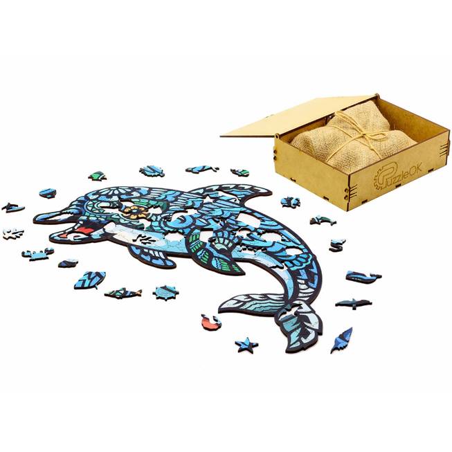 Пазл PUZZLEOK Морський дельфін 147 деталей (PuzA3-03103) Предмет вивчення логіка