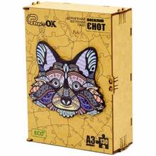 Пазл PUZZLEOK Веселий Єнот 130 деталей (PuzA3-03104)